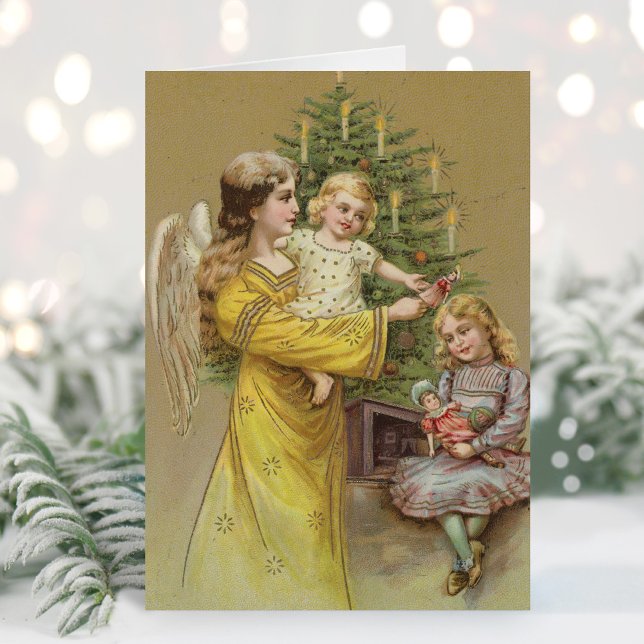 Jul Angel | Helgdag för vintage Kort (Skapare uppladdad)