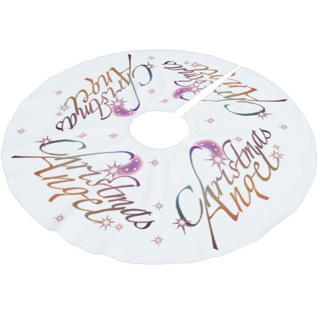 Jul Angel Julgransmatta Borstad Polyester (Vinklad)