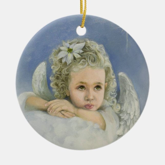 Jul Angel Julgransprydnad Keramik (Framsidan)