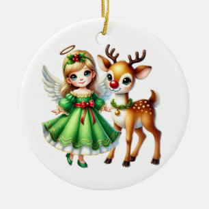 Jul Angel Julgransprydnad Keramik