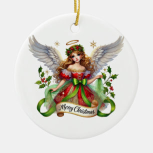 Jul Angel Julgransprydnad Keramik