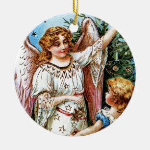 Jul Angel Julgransprydnad Keramik
