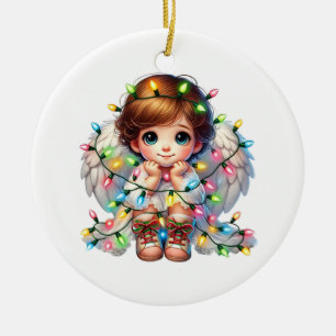 Jul Angel Julgransprydnad Keramik