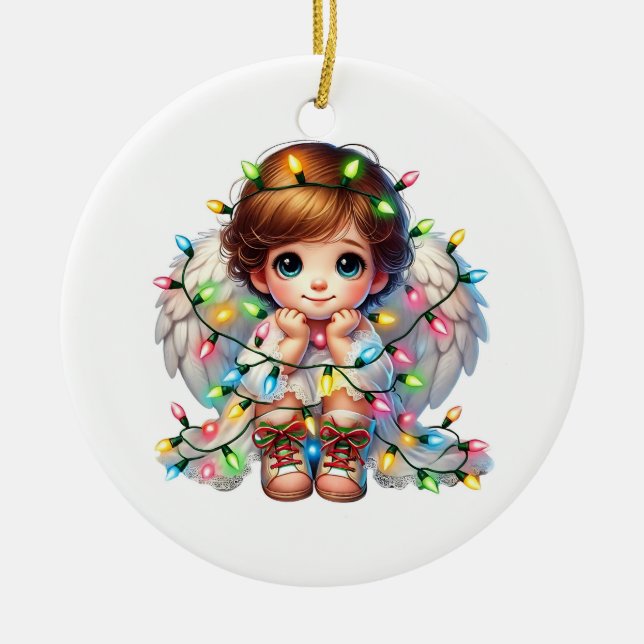 Jul Angel Julgransprydnad Keramik (Framsidan)
