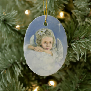 Jul Angel Julgransprydnad Keramik