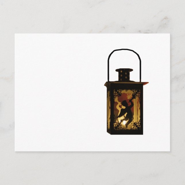 Jul Angel Lantern Helg Vykort (Framsida)
