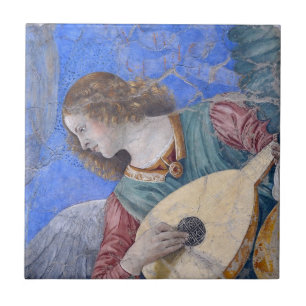 Jul Angel Musician Melozzo da Forli Kakelplatta
