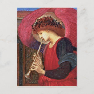 Jul Angel Post Cards - Burne-Jones - Red Helg Vykort