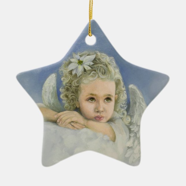 Jul Angel Star Ornament (Framsidan)