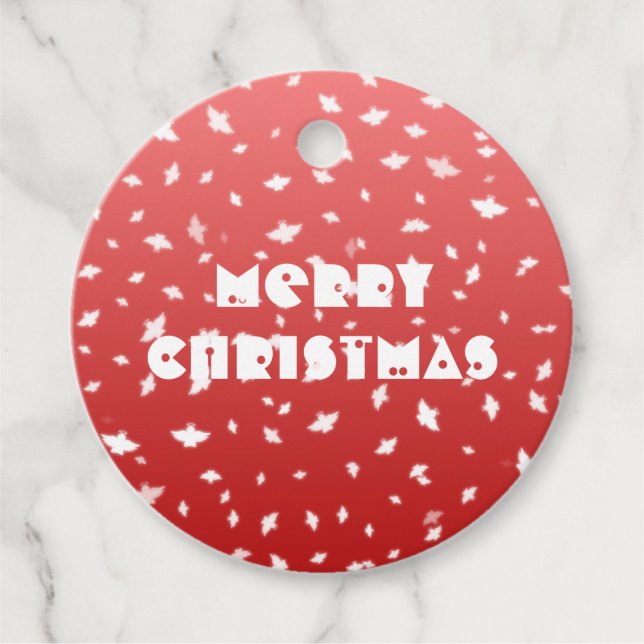 Jul Änglar Gåvor Etiketter (Framsida)