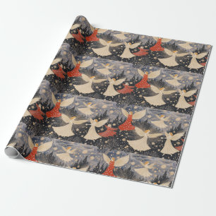 Jul Änglar i Starry Himmel Presentpapper