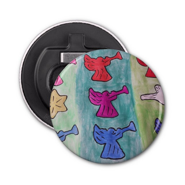 Jul-Änglar med påsken Flaska-öppnare Flasköppnare (Framsidan)