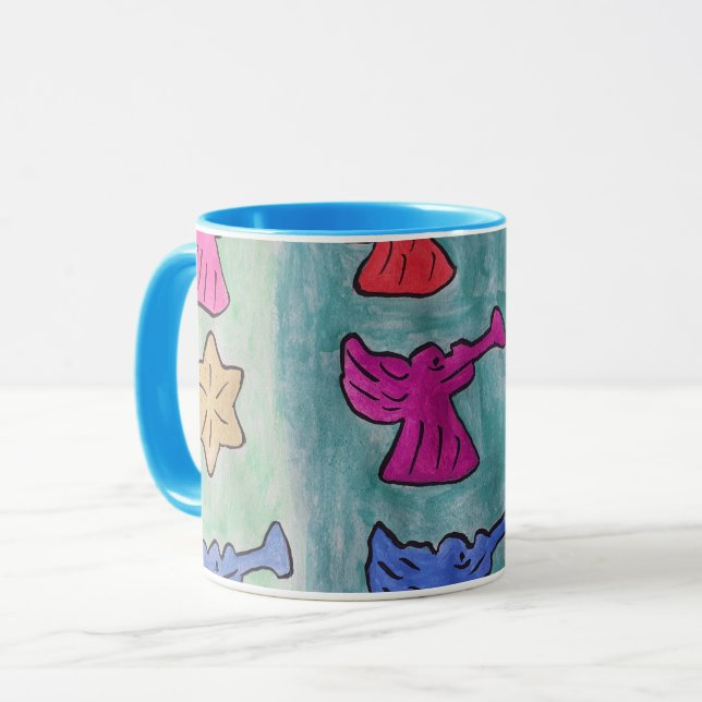 Jul Änglar med trumpeter Mugg (Framsida vänster)