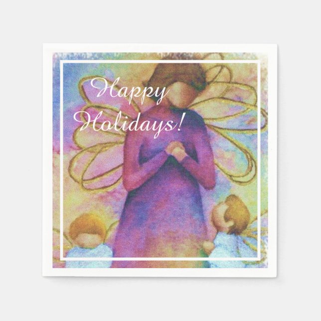 Jul Änglar Party Pappersservett (Framsidan)