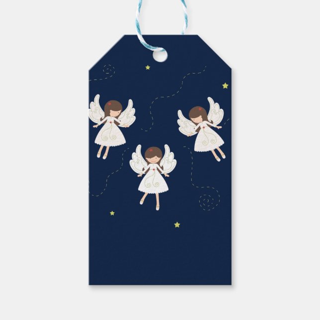 Jul änglar presentetikett (Framsidan)
