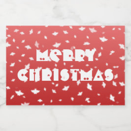 Jul Änglar Spritflaskor Etikett