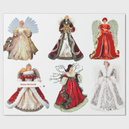 Jul Änglar Wrapping Papper Presentpapper