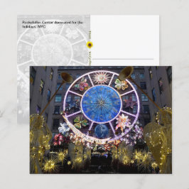 Jul Änglar & Zodiac Wheel, NYC - Vykort