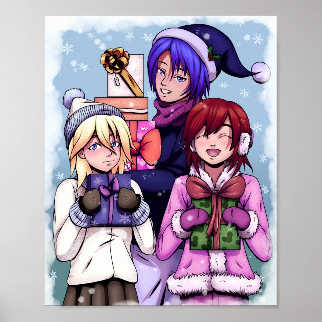 Jul Anime Girls Poster (Framsidan)