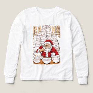 Jul Anime Tomte Ramen Nudelfansens Högtid T Shirt