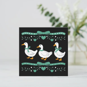 Jul Anka Rolig Anka Älskare Xmas Julkort