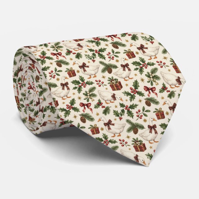 Jul Anka Ständiga Gröna Julbotanik Slips (Rullad)