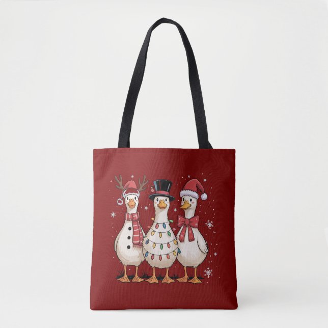 Jul Anka Tomte Dum Cuteness Snöman Jul Tygkasse (Framsida)