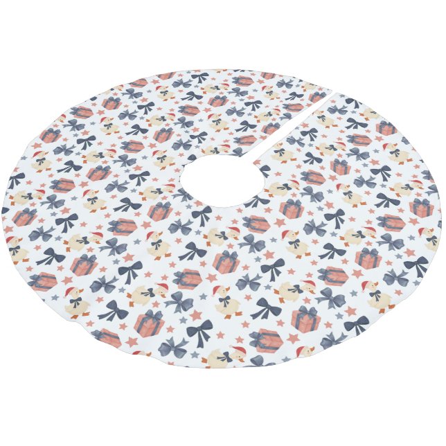 Jul Anka Träd Skirt Julgransmatta Borstad Polyester (Vinklad)
