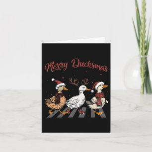 Jul Ankor Merry Ducksmas Funny Animals Holid Kort