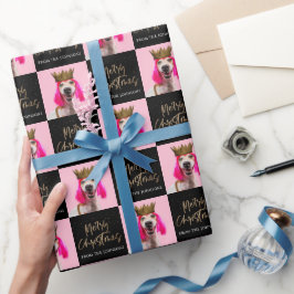 Jul Ansikte Photo Anpassningsbar Gift Wrap Presentpapper