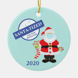 Jul ansiktsmask Tomte Tomte-fierad Rolig Julgransprydnad Keramik