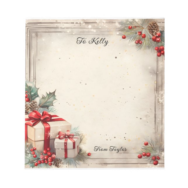 Jul Anteckningsblock (Framsida)