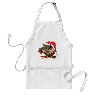 Jul Apron Baby Uggla med gåvor Förkläde