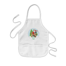 Jul Apron för barn Personalize"Jultomten" Barnförkläde