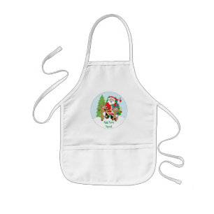 Jul Apron för barn Personalize"Jultomten" Barnförkläde