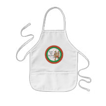Jul Apron Reindeer Says