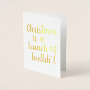 Jul är Bull - typografiskt kort