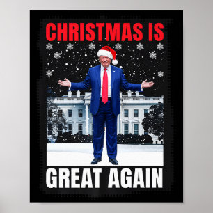 Jul är fantastiskt igen Roligt Donald Trump Jul Poster