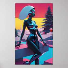 Jul är för Cyborgs - Ken Gage Art Poster