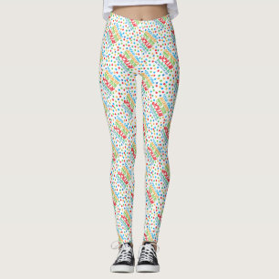 Jul är säsong, mönstrad baljväxt leggings