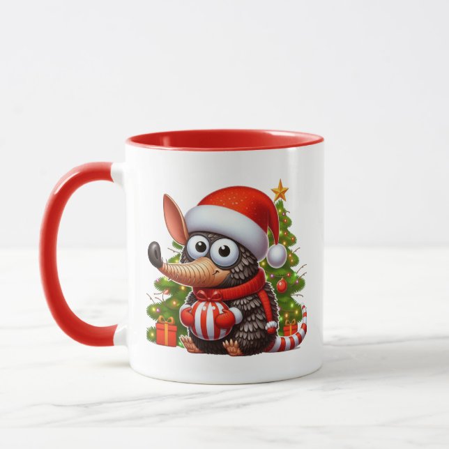 Jul Armadillo lägg till monogram Mugg (Vänster)