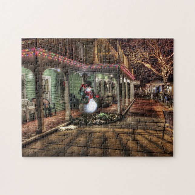 Jul Art Hård Jigszle Puzzle Online Jul Pussel (Horisontell)