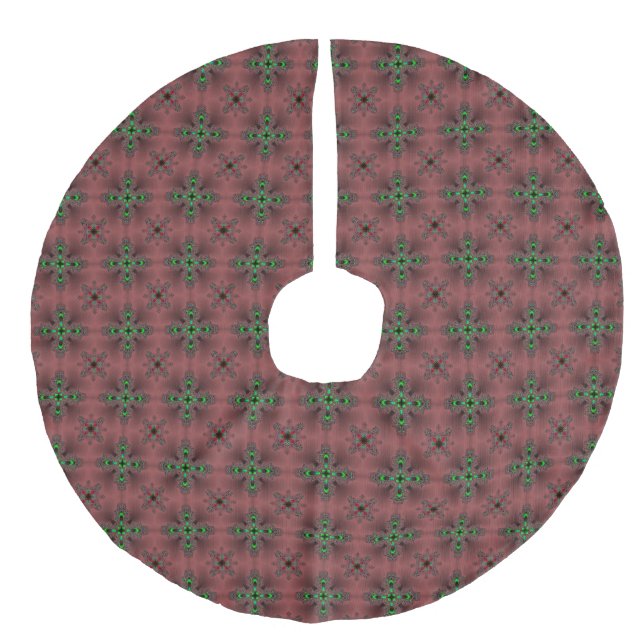 Jul Artdeco i Retro Stil Julgransmatta Fusklinne (Framsidan)