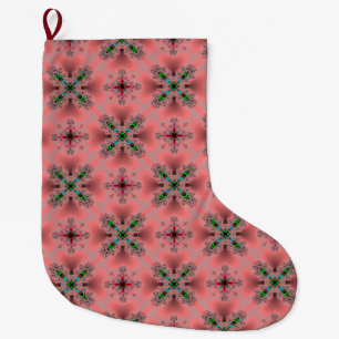 Jul Artdeco i Retro Stil Stor Julstrumpa
