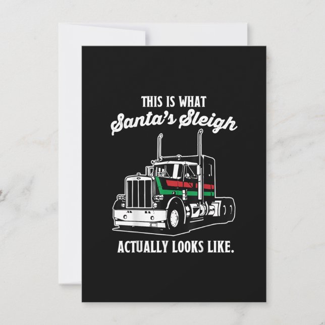 Jul Asphalt Cowboy Trucker Lastbil Driver Gift Inbjudningar (Framsida)