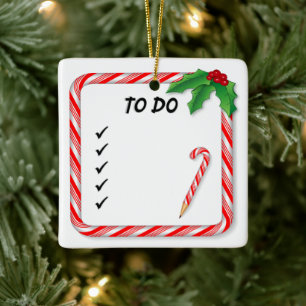 Jul att göra lista julgransprydnad keramik