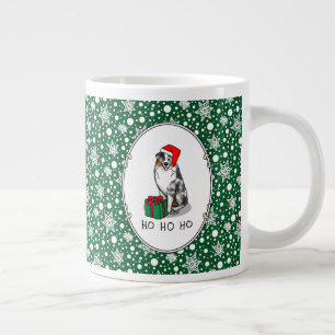 Jul Australian shepherd (blått blått grå/w 1) Jumbo Mugg