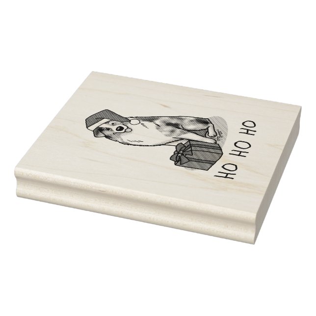 Jul Australian shepherd (blått blått grå/w 1) Stämpel (Stämpel)