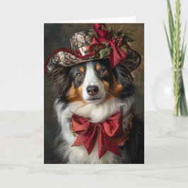 Jul Australiens Shepherd Victoria Hund Helgkort