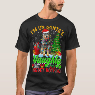 Jul Australiensisk Nötboskap Hund På Tomtens Busig T Shirt